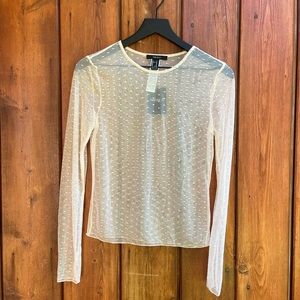 Forever 21|Blush Pink Sheer Shirt